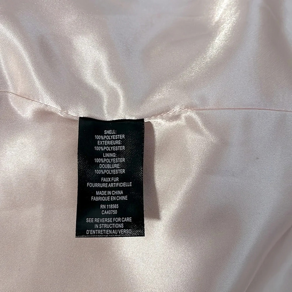 REGAL NWOT Faux Rabbit Fur Long Coat, Size L - Picture 13 of 13